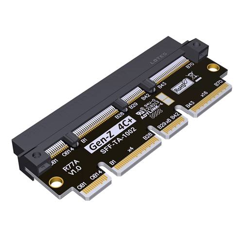 ADP-G4CPM-G4CPF PCIe 5.0 Gen-Z 4C+ EDSFF Male to Female Height Increase Test Protection Adapter