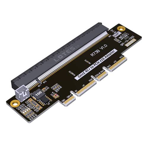 ADP-G4CPM-P5X16F PCIe 5.0 Gen-Z 4C+ EDSFF Male to PCIe x16 Female Adapter