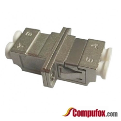 LC Duplex Metal Fiber Optic Adapter