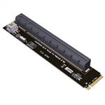 M.2 NVMe M-key to PCIe 4.0 x16 Female Adapter