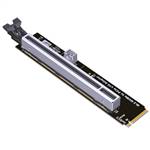 ADP-M2M-P4X16L M.2 NVMe M-key to PCIe 4.0 x16 Female Adapter with Lock