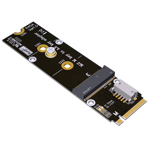 ADP-P4M2M-M2WIFI PCIe 4.0 M.2 M-key 2280 NVMe to M.2 E-key 2230 WiFi Adapter Card