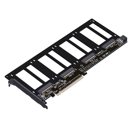 ADP-P5X16-4xU2 PCIe 5.0 x16 to 4-port U.2 SFF-8639 Adapter
