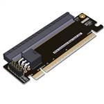 PCIe 5.0 x16 Male to x16 Female Half-height to Full-height Upward Adapter Card
