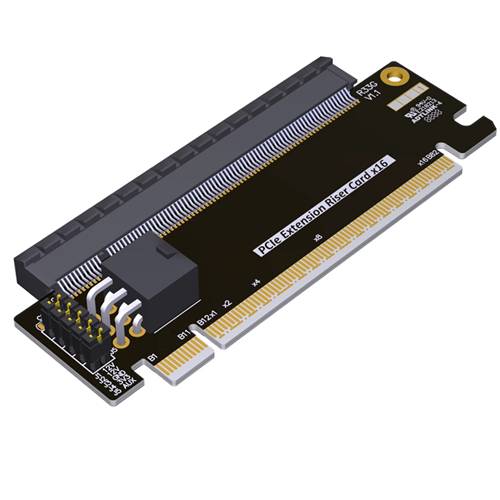 ADP-P5X16M-P5X16F PCIe 5.0 x16 Male to x16 Female Half-height to Full-height Upward Adapter Card