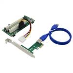 PCIe x1 to 2 PCI Slots Adapter Card