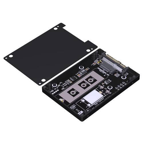 ADP-U2-M2M-AVX PCIe 5.0 U.2 SFF 8639 Male to M.2 M-key NVMe SSD Adapter with AVX 0.022F Supercapacitor