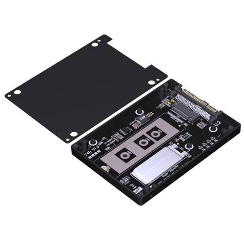 ADP-U2-M2M-NEC PCIe 5.0 U.2 SFF 8639 Male to M.2 M-key NVMe SSD Adapter with NEC 0.047F Supercapacitor