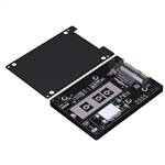 PCIe 4.0 U.3 SFF-TA-1001 to M.2 M-key NVMe SSD Adapter with AVX 0.022F Supercapacitor
