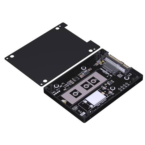 ADP-U3-M2M-AVX PCIe 4.0 U.3 SFF-TA-1001 to M.2 M-key NVMe SSD Adapter with AVX 0.022F Supercapacitor