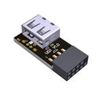 ADP-U9-U2AF-R USB 9-pin to USB 2.0 Type-A Female Right Side Exit Adapter