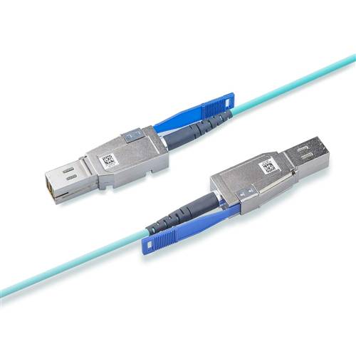 External Mini SAS HD SFF-8644 to Mini SAS HD SFF-8644 Active Optical Cable, 10 meter