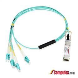 QSFP+ to 8 x LC AOC Cable, 7 Meter