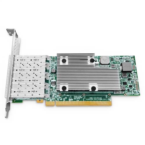 Broadcom® BCM957504-P425G Ethernet Network Interface Card, 25G Quad-Port SFP28, PCIe 4.0 x 16