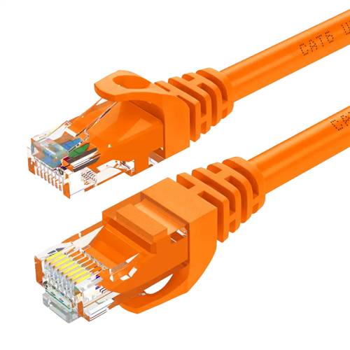 10m Cat6 Snagless Unshielded (UTP) Patch Cable, Orange