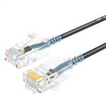 3m Cat6A Slim Unshielded (UTP) 10Gbps Patch Cable, Black