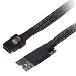 CAB-2260M2-8087 M.2 (M-Key NVMe 2260) to Straight Internal Mini SAS SFF-8087 36P Cable