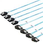 CAB-4SATA-4LBSATA 4 Straight SATA 7Pin to 4 Left Bend SATA 7Pin Cable