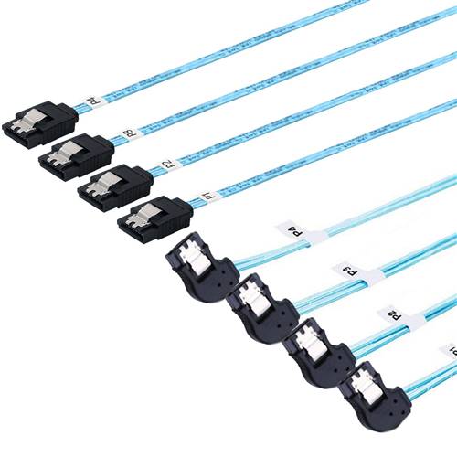 CAB-4SATA-4RBSATA 4 Straight SATA 7Pin to 4 Right Bend SATA 7Pin Cable