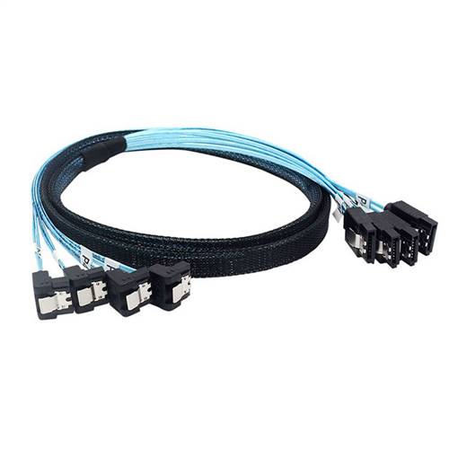 CAB-4SATA-4SATARA | 4 SATA to 4 Right-Angle SATA 4pcs/set SATA 7-pin SAS Cable for Server
