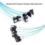 CAB-6SATA-6SATARA | 6 SATA to 6 Right-Angle SATA 6pcs/set SATA 7-pin SAS Cable for Server