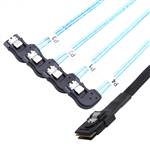 CAB-8087-4xRBSATA Internal Mini SAS SFF-8087 36P to Four Right Bend SATA 7P Cable