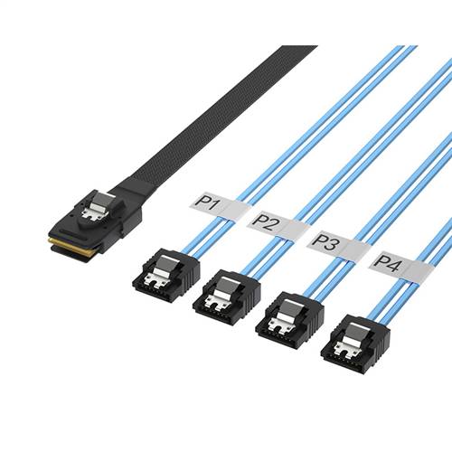 CAB-8087-4xSATA Internal Mini SAS SFF-8087 36P to Four SATA 7P Cable
