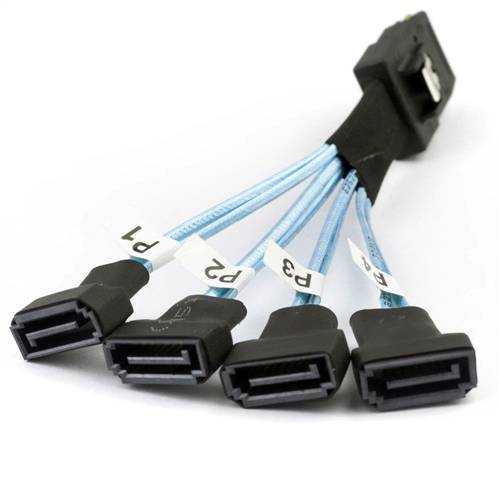 CAB-8087-4xSATAM Internal Mini SAS SFF-8087 36P to Four SATA 7P Male Cable