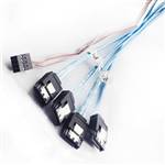 CAB-8087-4xSATASB Internal Mini SAS SFF-8087 36P to Four SATA 7P Cable with SideBand