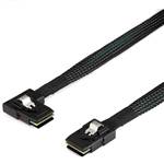CAB-8087-8087LE | Internal Mini SAS SFF-8087 36P to Mini SAS SFF-8087 36P Cable, Straight to Left Exit