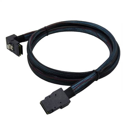 CAB-8087-8087RA | Internal Mini SAS SFF-8087 36P to Mini SAS SFF-8087 36P Cable, Straight to Right Angle