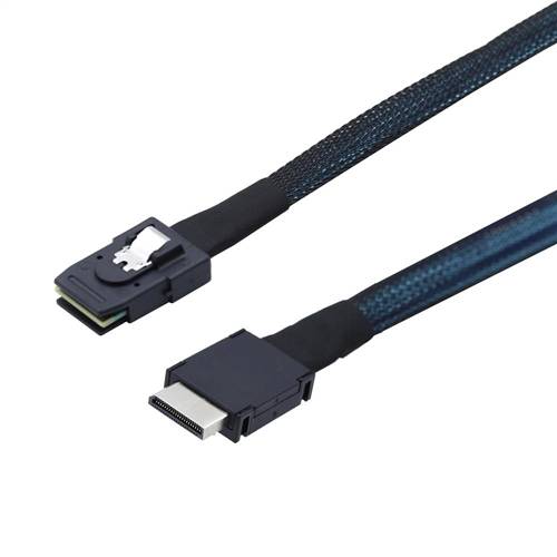 CAB-8087-8611 Internal Mini SAS SFF-8087 36P to OCulink PCIe SFF-8611 4i Cable, Straight to Straight