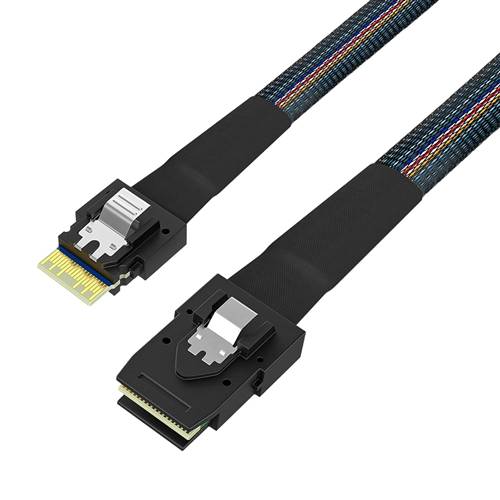 CAB-8087-8654 Internal Mini SAS SFF-8087 36P to SlimSAS SFF-8654 4i Cable, Straight to Straight