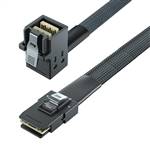 CAB-8087-RA8643 Internal Mini SAS SFF-8087 36P to Internal HD Mini SAS SFF-8643 4i Cable, Straight to Right Angle