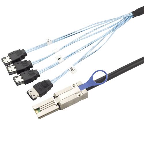 CAB-8088-4ESATA External Mini SAS SFF-8088 26P to 4 ESATA 7P Cable