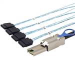 External Mini SAS SFF-8088 26P to 4 SATA 7P Female Cable