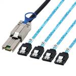 External Mini SAS SFF-8088 26P to 4x SATA 7P Breakout Cable