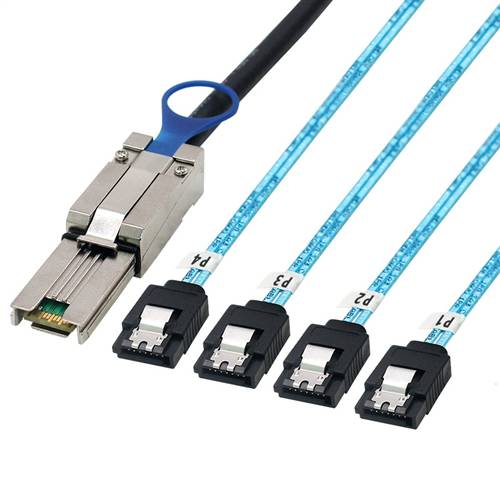 External Mini SAS SFF-8088 26P to 4x SATA 7P Breakout Cable