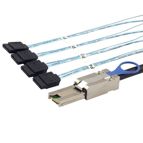 External Mini SAS SFF-8088 26P to 4x SATA 7P Female Breakout Cable