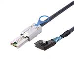 External Mini SAS SFF-8088 26P to Right Bend Internal Mini SAS SFF-8087 36P Cable