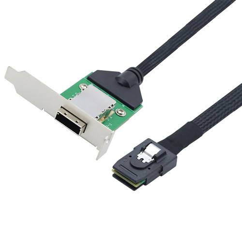 CAB-8088F-8087 External Mini SAS SFF-8088 Female to Internal Mini SAS SFF-8087 36P Male Adapter Cable