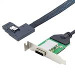 External Mini SAS SFF-8088 Female to Right Bend Internal Mini SAS SFF-8087 36P Male Adapter Cable