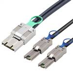 CAB-8088i8-2x8088 | PCIe Mini SAS SFF-8088 8X 68P I/O Male to 2x External Mini SAS SFF-8088 Cable