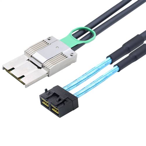 PCIe Mini SAS SFF-8088 8X 68P I/O Male to SFF-8643 8X Cable