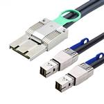 CAB-8088x8-2x8644 External Mini SAS SFF-8088 8X I/O 68P to 2 External HD Mini SAS SFF-8644 Cable
