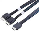 CAB-8611-2x8611 | OCuLink SFF-8611 4i to 2x OCuLink SFF-8611 4i Y Cable