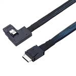 CAB-8611-8087RE | OCuLink SFF-8611 4i to Right Exit Internal Mini SAS SFF-8087 Cable