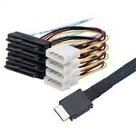 OCulink SFF-8611 4i to 4 SFF-8482 with 4-Pin Power Cable