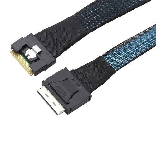 CAB-8611i8-8654i8 | OCuLink SFF-8611 8i to SlimSAS SFF-8654 8i Cable