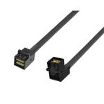 CAB-8643-8643RA | Internal HD Mini SAS SFF-8643 to HD Mini SAS SFF-8643 Cable, Straight to Right Angle
